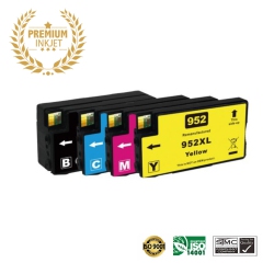 ULTRA TONER ® 1 Set HP 952Xl/952/hp952 Bk/c/m/y Inkjet Cartridge HP Officejet Pro 7740 8210 8216 8710 8715 8720 8725 8730 8740