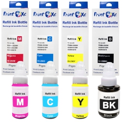 PRINTOXE ® Gi-290 Compatible Ink Refill Bottles Set Gi290 Of 4 Colours for Canon Pixma