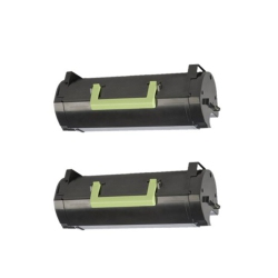 TONER4U - 2 Pack Toner Cartridge Compatible for Lexmark 501H 50F1H00, Ms310D, Ms310Dn, Ms312Dn, Ms312Dnw, Ms315Dn