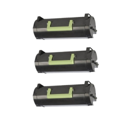 TONER4U - 3 Pack Toner Cartridge Compatible for Lexmark 501H 50F1H00, Ms310, Ms312, Ms315Dn, Ms410, Ms415Dn, Ms510Dn, Ms610