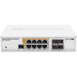 MIKROTIK Gigabit Ethernet Smart Switch With Poe-Out And Routeros L5 (Crs112-8P-4S-In)