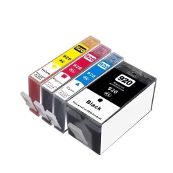 TONER4U - 4 Ink (K, C, M, Y) Compatible 920Xl Ink Cartridge for HP 920Xl, HP Officejet 6000, 6500, 7000, 7500A Wide Format E-All-In-One