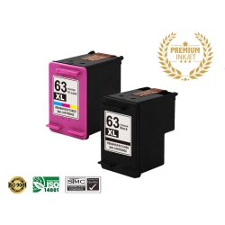 ULTRA TONER ® 1 Set Of HP 63Xl/hp63/63/hp63/hp63Xl/hp-63 Remanufactured Inkjet Cartridge-Officejet 3833 3830 5255 4650 4655 4652 - Brand New