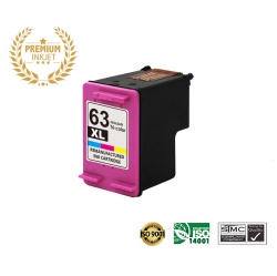 ULTRA TONER ® HP 63Xl/hp63/63/hp63/hp-63 Tri-Color Remanufactured Inkjet Cartridge-Officejet 3833 3830 5255 4650 4655 4652