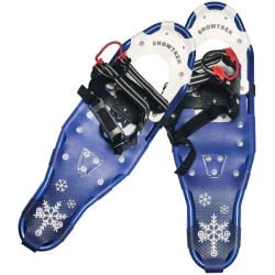 SNOWTREK Aluminum Snowshoes for Youth And Adults, Snow Shoes With Carrying Bag - Size 27