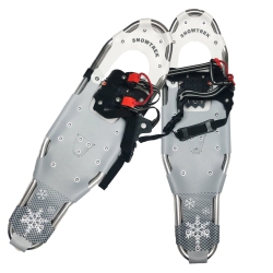 SNOWTREK Aluminum Snowshoes for Youth And Adults, Snow Shoes With Carrying Bag - Size 30