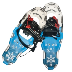 SNOWTREK Aluminum Snowshoes for Youth And Adults, Snow Shoes With Carrying Bag - Size 23