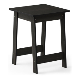 FURINNO Contemporary Engineered Wood Beginning End Table In Espresso