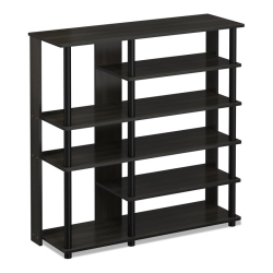 FURINNO Turn-N-Tube Engineered Wood Multi Storage Shoe Rack In Espresso