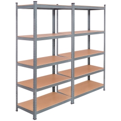 GYMAX 72" Heavy Duty Steel 5 Level Garage Shelf Metal Storage Adjustable Shelves Unit