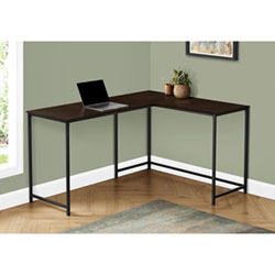 Monarch Corner 58.25"W Computer Desk - Brown/Black