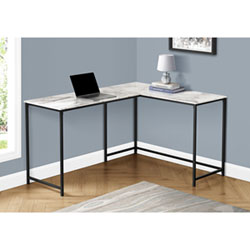 Monarch Corner 58.25"W Computer Desk - Brown/Black