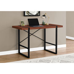 Monarch 49"W Computer Desk - Cherry/Black