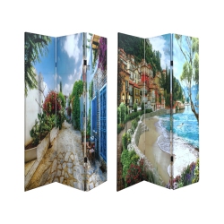 MAISON CONCEPTS INC Double Sided Canvas Screen (Wanderlust)