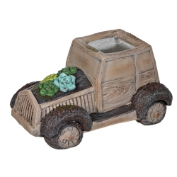 MAISON CONCEPTS INC Mgo Wood Look Figurine Planter (Truck)