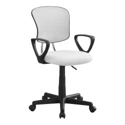 MONARCH Specialties I 7261 Office Chair - Mesh, for Kids / Multi-Position In White