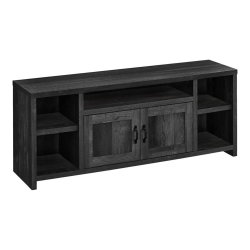 MONARCH Specialties I 2743 Tv Stand - 60" Long / Reclaimed Wood-Look In Black