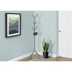 MONARCH Specialties I 2058 Coat Rack - 70" High / Metal In Silver