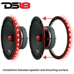 DS18 Lring6 6" Waterproof RGB Led Speaker Ring - Sold Individually