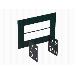 METRA 99-9999 Universal Iso Trim Ring Will Finish Off A Double Din Radio Installation