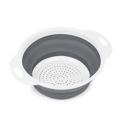 MAISON CONCEPTS INC Collapsible Colander (Large) (White/gray) - Set Of 2