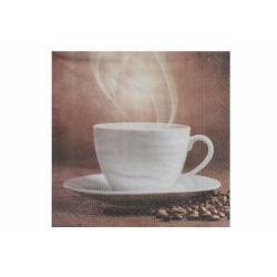 MAISON CONCEPTS INC 20 Pack 3 Ply Cocktail Napkin (Steaming Coffee) - Set Of 6