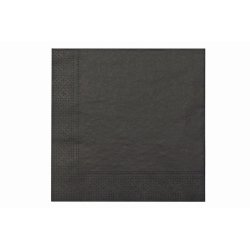 MAISON CONCEPTS INC 20 Pack Luncheon 3 Ply Napkin (Black) - Set Of 6