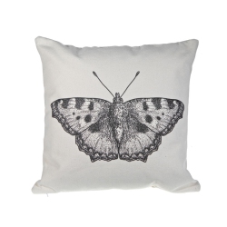 MAISON CONCEPTS INC Polycotton Cushion With Side Zipper (Butterfly) - Set Of 2