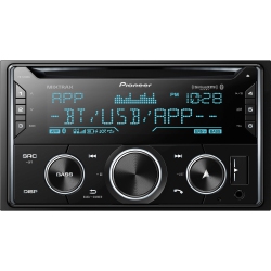 PIONEER Fh-S722Bs Double Din CD Receiver With Built-In Bluetooth In Black