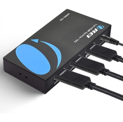 OREI 4K 1 X 2 HDMI Splitter By, Ultrahd 1 In 2 Out 2 Port 4K60Hz 4:4:4 8-Bit - HDMI 2.0, HDcp 2.2, 18 GBps - Supports 3D - Duplicate/mirror Screens