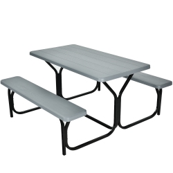 COSTWAY Picnic Table Bench Set Outdoor Camping Backyard Garden Patio Party All Weather