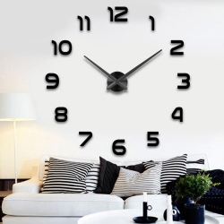 SAVEONMANY 3D Large Modern Diy Wall Clock