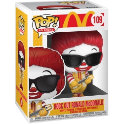 FUNKO Pop Ad Icons Mcdonalds 3.75 Inch Action Figure - Rock Out Ronald Mcdonald #109