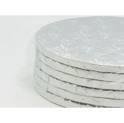EASYSWEETZ Round Cake Board – 10″ X ½ ” Thick In Silver