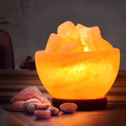 APEX GLOBAL Himalayan Salt Lamp-Bowl With Chunks-Best Gift Item