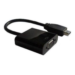 TGCP HDMI to VGA Adapter Converter Cable - Male to Female With Built-In Chipset - Up to 1080P
