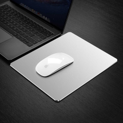 MOUSTACHE Slim Double-Sided Mouse Pad, Aluminum & Pu - 200MM X 240MM X 2.5Mm