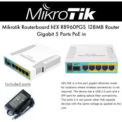 MIKROTIK Routerboard Hex Poe Rb960Pgs 5 Port Gigabit Ethernet Router
