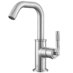 ANCONA Industria Series Single Lever Bathroom Faucet In Brushed Nickel