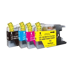 TONER4U - 4 Pack Ink Cartridge Compatible Lc-71, Lc-75 for Brother Printer Lc71, Lc75, Mfc-J6510Dw, Mfc-J6710Dw, Mfc-J6910Dw, Mfc-J825Dw, Mfc-J835Dw