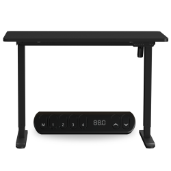 ANTHRODESK Sit to Stand Height Adjustable Programmable Standing Desk Workstation With Table Top (Black)