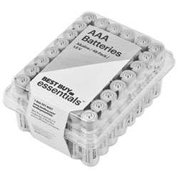 Best Buy Essentials AAA Alkaline Batteries - 48 Pack - Only at Best Buy