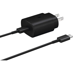 SAMSUNG (2Pack) Galaxy Super Fast USB-C Charger With Type-C Charging Cable for Galaxy Note10, Note10+, S10, S20 - In Black