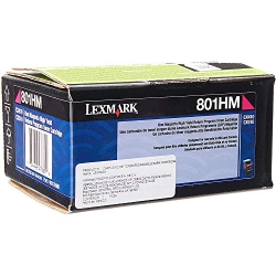LEXMARK - 80C1Hm0 High-Yield Toner, 3000 Page-Yield By In Magenta