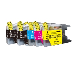 TONER4U - 5 Pack Compatible Lc-71, Lc-75 Ink Cartridge for Brother Printer Lc71, Lc75, Mfc-J280W, Mfc-J425W, Mfc-J430W, Mfc-J435W, Mfc-J5910Dw