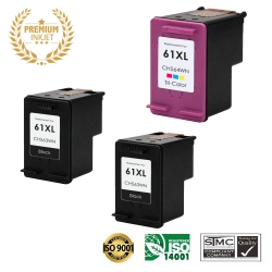 ULTRA TONER ® 3 Pack HP 61Xl/hp61/61/hp61/hp61Xl/hp-61 Remanufactured Inkjet Cartridge-Officejet 4630 4635 4636 Envy 5530 4500