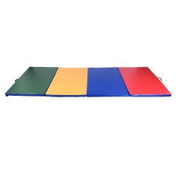 SOOZIER 4Ftx10Ftx2Inch Pu Leather Gymnastics Tumbling Gym Mat Arts Folding