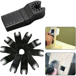 ISTAR Oscillating Saw Blades, 10PCs 34MM Metal Wood Oscillating Multifunctional High-Carbon Steel Quick Release Saw Blades Universal Multi Tool