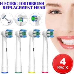 ISTAR Electric Toothbrush Replacement Heads Compatible Oral B Braun Replacement Brush Heads Soft-Bristled (4 - Pack)