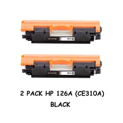 BESTONER 2 Pack HP 126A (Ce310A)/hp 126A/ce310/hp126/hp126A/hp126/ce310 Toner Cartridge Laserjet Mfp M175A/ Cp1025/ M275 In Black